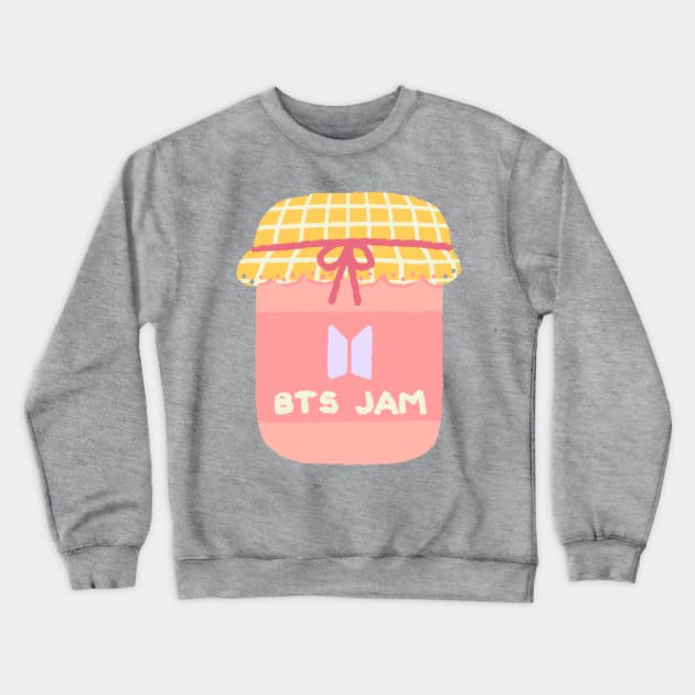 BTS Jam pink aesthetic Crewneck Sweatshirt by Oricca